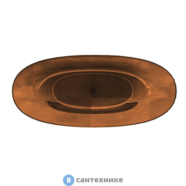 Ванна прозрачная Vincea VBT-6T01BR, 1700*750*550, янтарь прозрачный