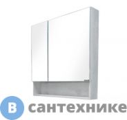 Зеркало-шкаф Comforty Никосия-80 дуб белый