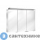 картинка Зеркальный шкаф Keuco Royal L1 13604171302, 3 дверцы, с подсветкой, 1000х742х150 мм, корп.: сереб. анод.