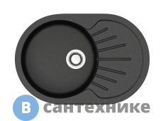 Кухонная мойка AZARIO Flora (750x505x210) чёрный, сифон + герметик (CS00079913)