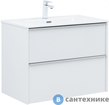 картинка Тумба с раковиной Aquanet Вита 80 цв. белый матовый (339162)