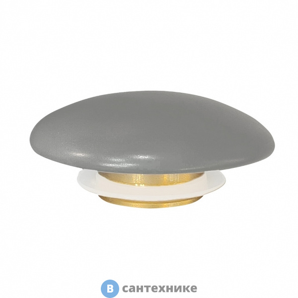 Накладка на слив для раковины ABBER AC0014MG серая матовая, керамика