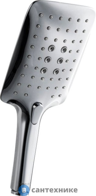 Душевая лейка Bravat P70143CP-RUS SQUARE 3 реж, размер 140*110 мм