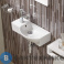 картинка Раковина WELTWASSER AISBACH 7950 GL-WT L подвесная (глянцевая белая) 505х235х125