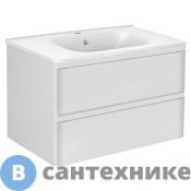 Тумба под раковину Vincea Vico 800 подвесная, 2 выкатных ящика soft close, G.White (VMC-2V800GW)