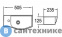 картинка Раковина WELTWASSER AISBACH 7950 GL-WT L подвесная (глянцевая белая) 505х235х125