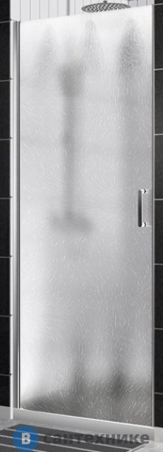 Душевая дверь BelBagno UNO-B-1-80-CH-Cr 800x1900, стекло шиншилла, профиль хром