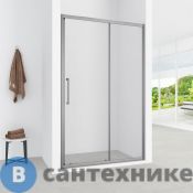 Дверь в нишу, раздвижная Loranto CS-AB03GG-120 120x190, профиль серый матовый, 6 мм прозрачное стекло
