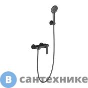 Смеситель Timo Anni 2714/03Y для душа, чёрный матовый