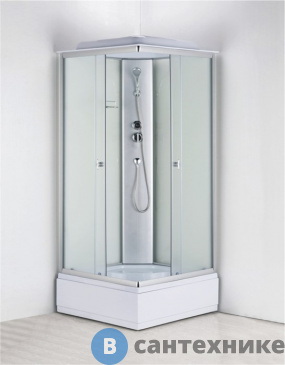 картинка Душевая кабина Loranto CS-990ETM/W-100 1000x1000x2150 поддон 30 см