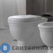 Унитаз без бачка GLOBO Paestum PA025.BI 57*38 см, слив универсальный, с креплений, белый, без сиденья