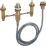 Скрытая часть Hansgrohe 13244180 смесителя для ванны