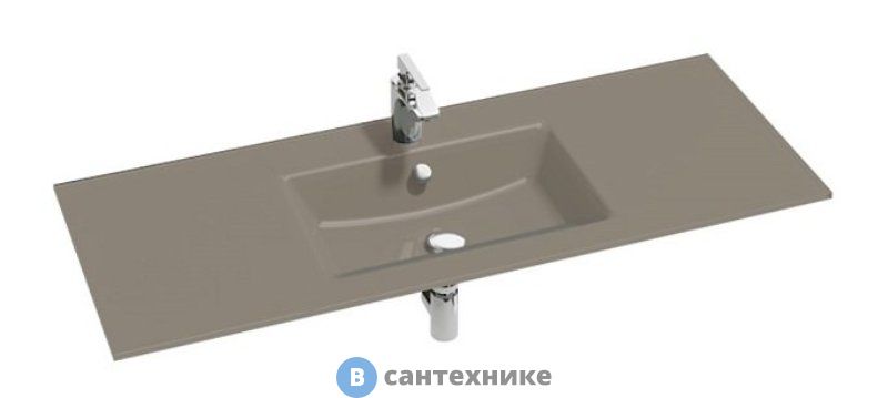 Раковина на столешницу Jacob Delafon VOX EB2101-DD4 стеклянная /120/ (коричневая)