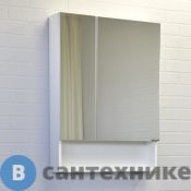 Зеркало-шкаф Comforty Никосия-60 белый глянец