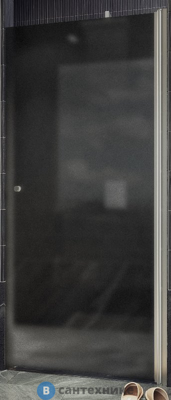 Душевая дверь на монопетле MaybahGlass 1980*800 Стекло 6 мм Графит матовый (MGD-807-5)