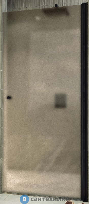 Душевая дверь на монопетле MaybahGlass 1980*800 Стекло 6 мм Бронза матовая (MGD-805-6)