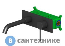 Смеситель Timo Saona 2371/03SM для раковины скрытого монтажа, чёрный матовый