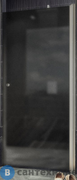 картинка Душевая дверь на монопетле MaybahGlass 1980*800 Стекло 6 мм Графит матовый (MGD-807-5)