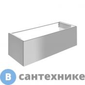 Тумба под раковину Keuco PLAN 32981290000, 1 ящик, 1200х400х490 мм, к/ф: инокс матовый (лак матовый/стекло)
