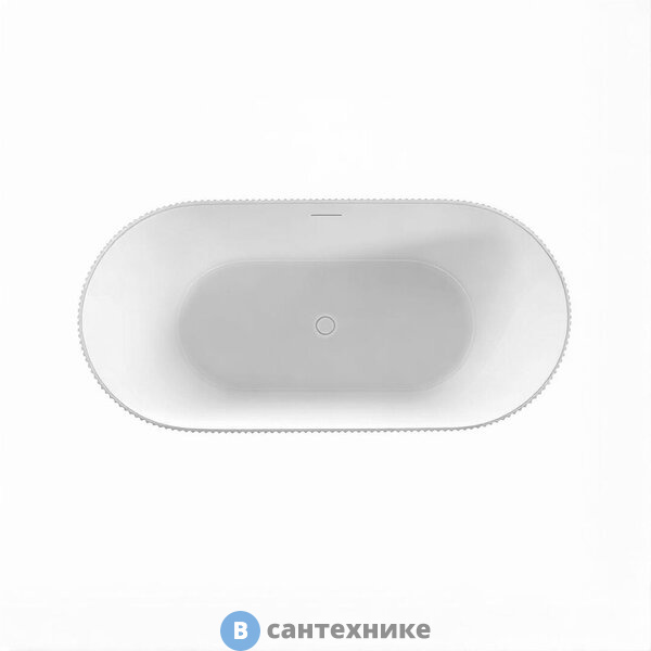 Ванна акриловая Vincea VBT-426-1700MW 1700*800*580, белый мат., щелевой перелив, слив белый