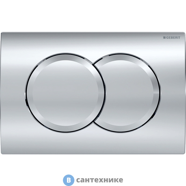 Смывная клавиша Geberit Delta 01 115.107.21.1 для двойного смыва, глянцевый хром