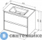 картинка Тумба с раковиной Aquanet Милан 80 цв. белый глянец (340154)