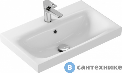 картинка Раковина Cersanit MODUO 60 SLIM, 1 отв. (S-UM-MOD60SL/1)