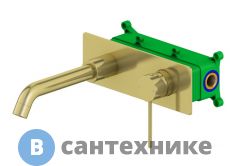 Смеситель Timo Saona 2371/17SM для раковины скрытого монтажа, золото матовое