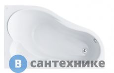 Ванна акриловая Santek Ибица XL 160х100 правосторонняя (1WH112037), без каркаса и сифона