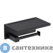 Бумагодержатель с полкой Timo Selene 14044/03 чёрный