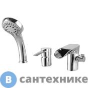 Смеситель Lemark LM3245C Атлантисс для ванны встраиваемый, на 3 отверстия, с аксессуарами, хром