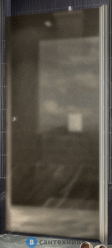 Душевая дверь на монопетле MaybahGlass 1980*800 Стекло 6 мм Бронза матовая (MGD-805-5)