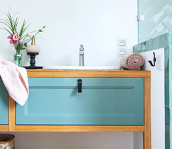 Из какого материала бывает мебель для ванной