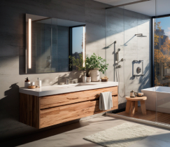 Как защитить мебель в ванной от набухания и влаги