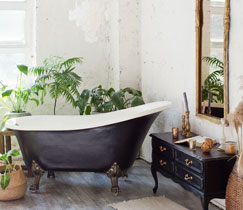 Ванная в стиле ретро