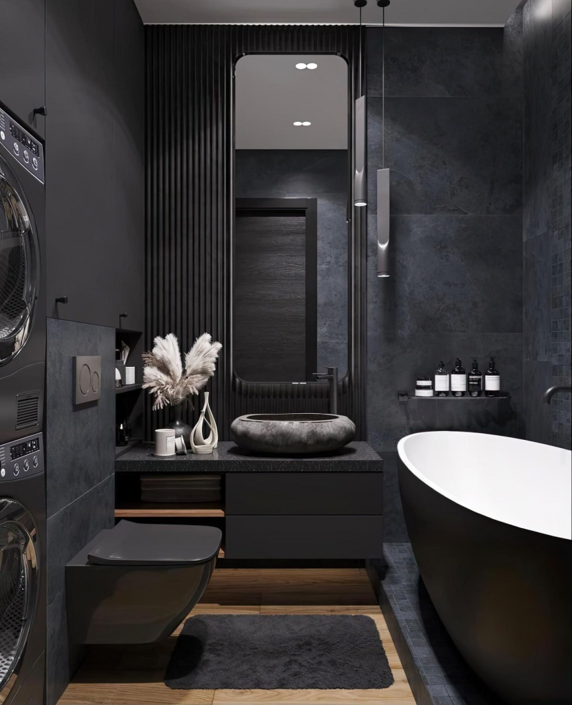 темные стены