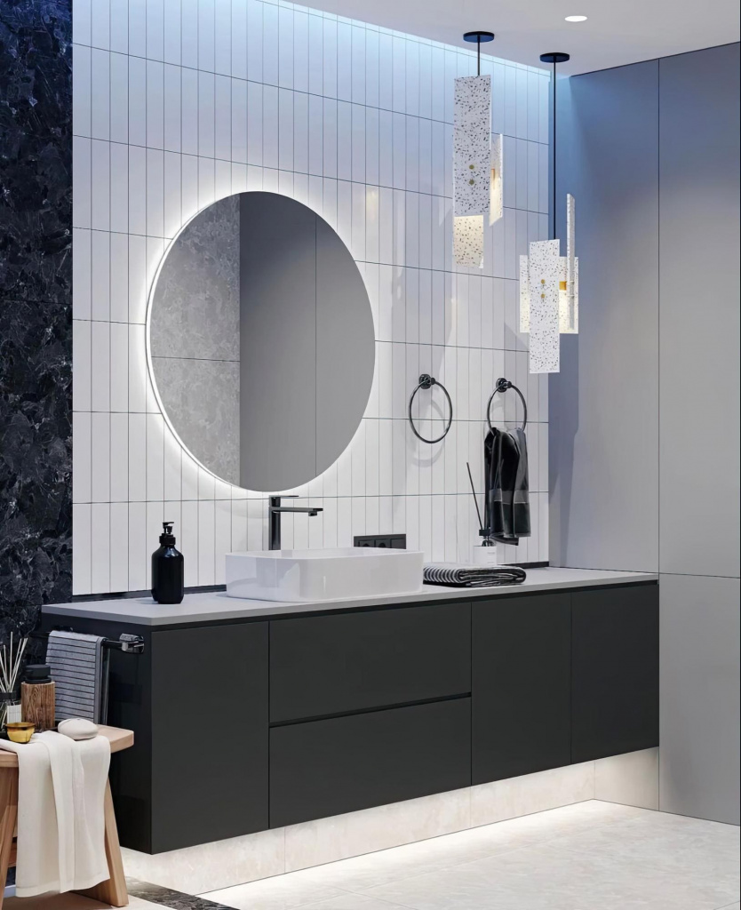 красивая современная ванная