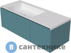 Тумба с раковиной Belinza Vision 120 ледяная синева (572961)
