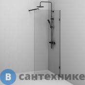 Душевая перегородка АМ.РМ X-Joy W94WI-80-F1-BTE 80x195, стекло прозр. 6 мм, фурнитура чёрный