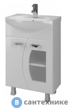 картинка Тумба под раковину Ирлен МОНИКА-65 (под ум. Элеганс-65) белая /15447/