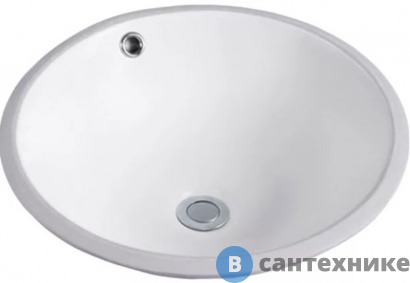 картинка Раковина GID-ceramic YJ848 встраиваемая снизу, белый (430х430х180)