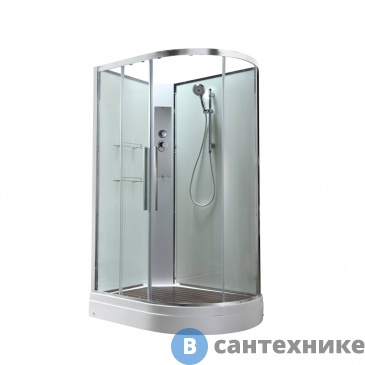 картинка Душевая кабина AvaCan EM2912LNT без крыши прозрачная (EM2912LNT)