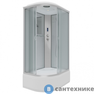 картинка Душевая кабина Niagara NG-2310-14RP (1200х800х2150) высокий поддон, стекло матовое
