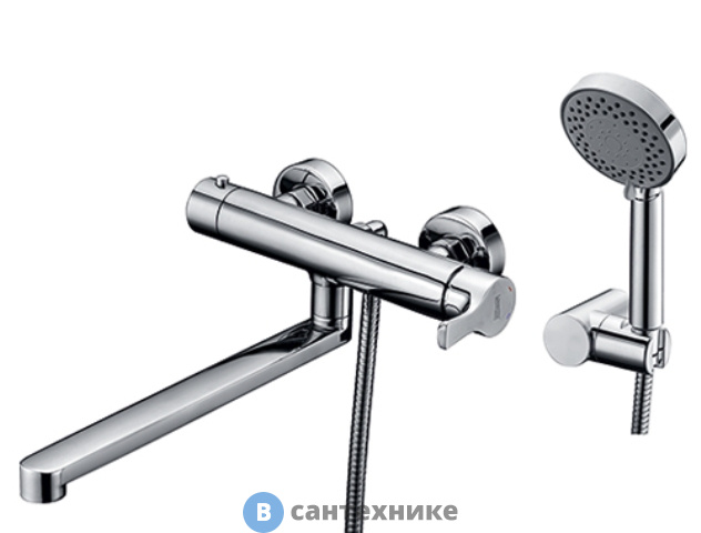 Смеситель WasserKRAFT Berkel 4802L для ванны с длинным изливом латунь, хромоникелевое покрытие