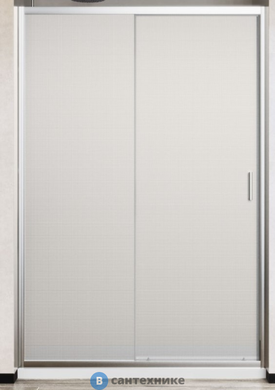 Душевая дверь Vincea City VDS-5CT100MT, 1000, хром, стекло текстурное