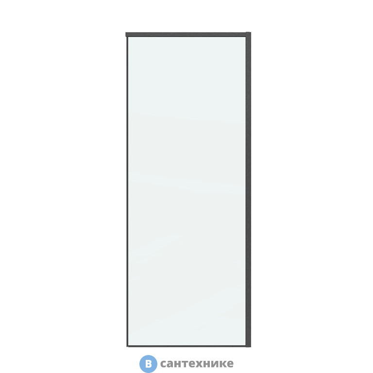 Боковая стенка Grossman Galaxy 200.K33.01.90.42.00 (90*195) графит сатин, стекло прозрачное