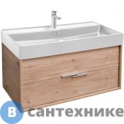 Тумба под раковину Jacob Delafon VIVIENNE EB1668-E75-E75 100 см, корпус дуб давос натуральный, фасад дуб давос натуральный
