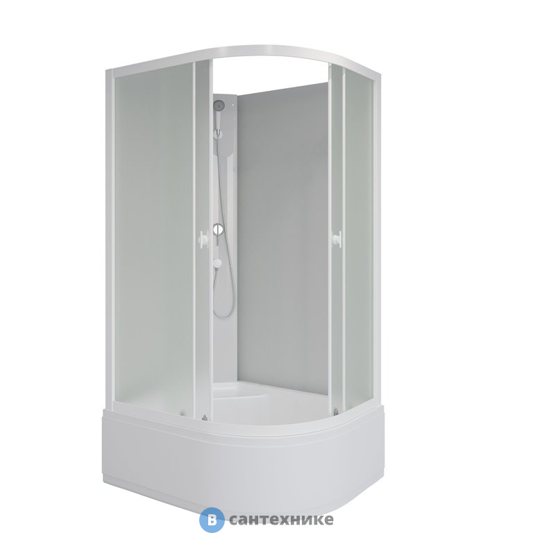 Душевая кабина Niagara Promo P110/80/40L/MT/BK (1100х800х1950) 