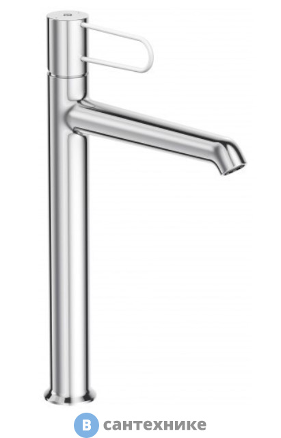 Смеситель Jacob Delafon ODEON RG E21030-00-CP высокий с д/к, корпус хром, ручка белая