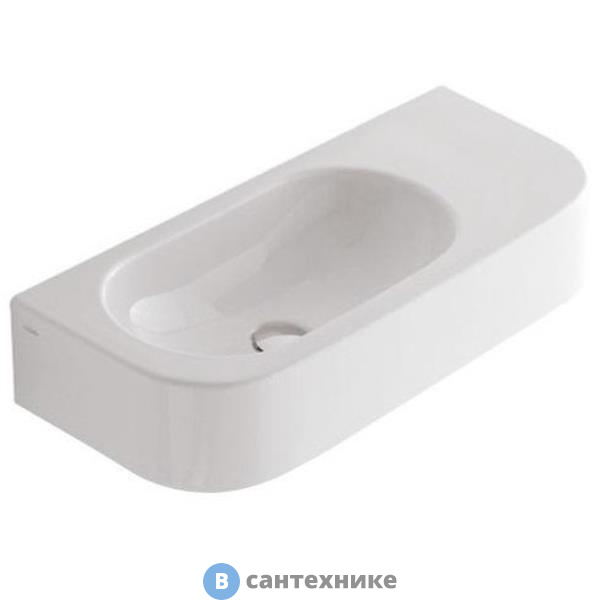 Раковина GLOBO Forty3 SCT55.BI*0 подвесная 55*27см, без отв-я под смеситель, без перелива, с креплением, белый